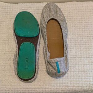 Tieks Silver Lake's soft grey hue Fabric Ballet Flats - (X posted)